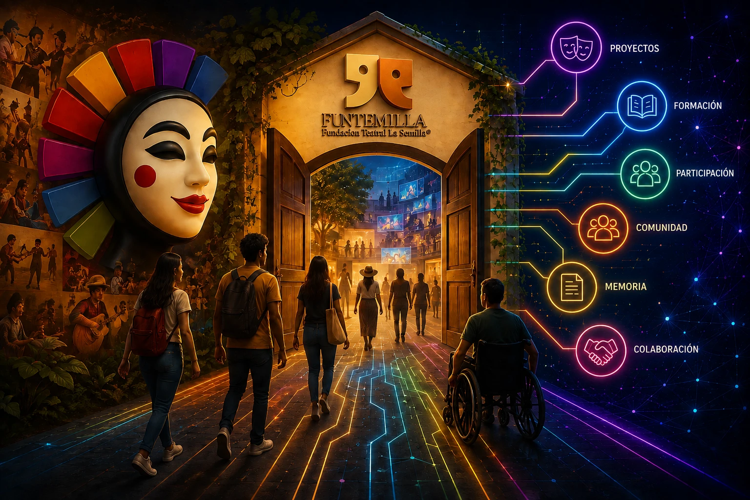 Casa Virtual de Funtemilla, espacio digital para la memoria, el arte, la cultura y la comunidad