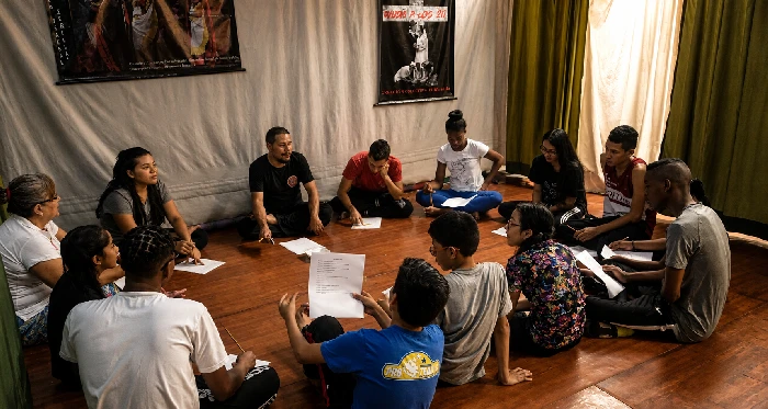 Proceso colectivo de creación y encuentro de Funtemilla, como expresión de sus raíces artísticas y comunitarias