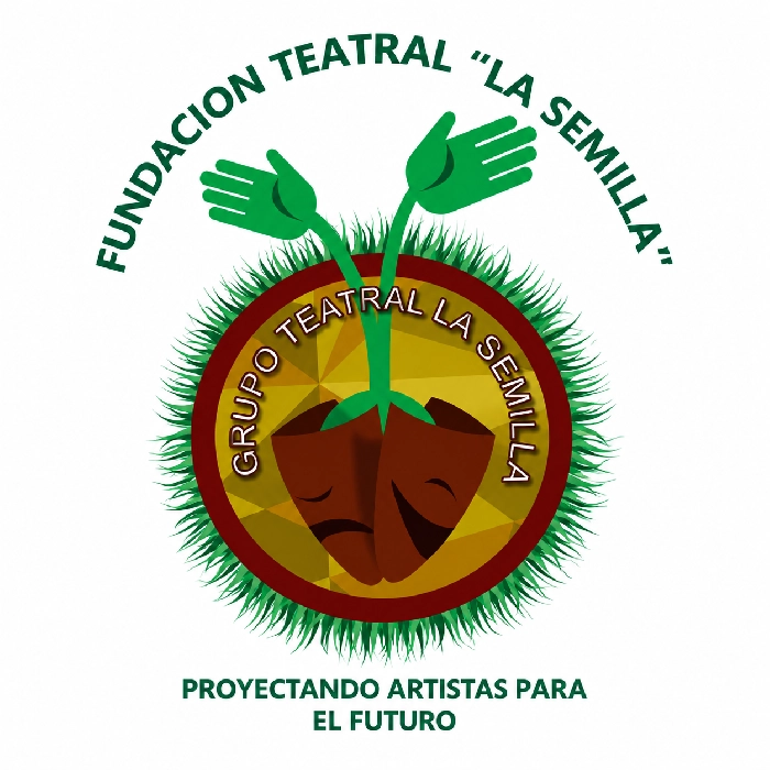 Primer logo institucional de la Fundación Teatral La Semilla, 2016