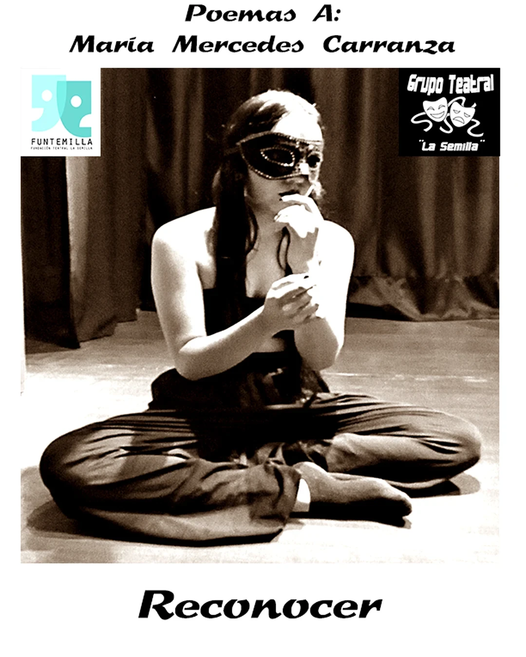 Escena teatral de Funtemilla que representa el teatro como raíz de su experiencia artística.